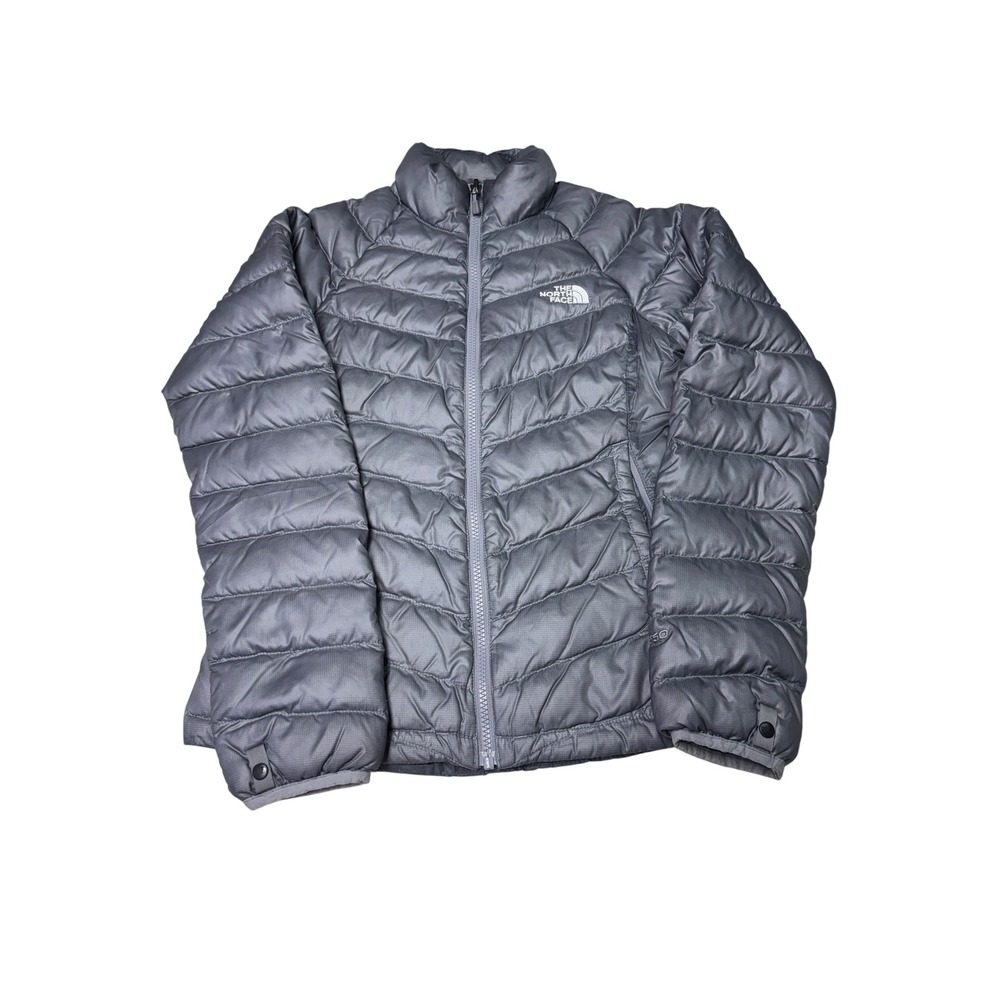 The North Face Blue 550 Down Puffer Jacket Womens XS Full Zip Ripstop Quilted